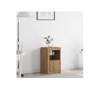 Buffet avec lumières LED Chêne artisanal 41x37x67 cm