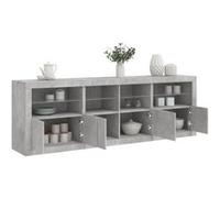 vidaXL Buffet avec Lumières LED, Armoire avec Porte, Meuble de Rangement, Organisateur de Salon Salle de Séjour Maison, 3209012