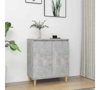 Buffet avec Pieds en Bois Chêne Sonoma Aggloméré Armoire Latérale vidaXL