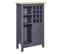 Buffet Avec Range-Bouteilles "Nichole" 124cm Anthracite