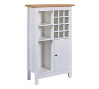 Buffet Avec Range-Bouteilles "Nichole" 124cm Blanc