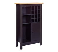 Buffet Avec Range-Bouteilles "Nichole" 124cm Noir