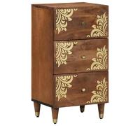 vidaXL Buffet Marron Miel Bois Massif 40 x 33 x 75 cm Buffet