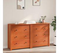 Buffet avec tiroir avec stockage 2 pc Pin massif Meubles de en bois pin vidaXL v
