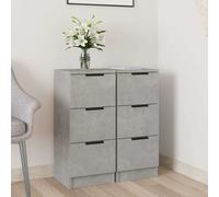 Buffet avec tiroir avec stockage Bois d'ingénierie Cabinet de salon en vidaXL vi