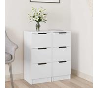 Buffet avec tiroir avec stockage Bois d'ingénierie Cabinet de salon en vidaXL vi