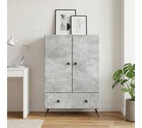 vidaXL Buffet Chêne fumé Bois d'ingénierie avec tiroir 66 x 34,5 x 95 cm