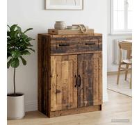 vidaXL Buffet Chêne Sonoma 66 x 34,5 x 87 cm Bois d'ingénierie, Buffet de Salon, Rangement rectangulaire, Design Moderne, Solution spacieuse, Meuble en Bois, déco Polyvalente