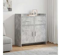 vidaXL Buffet Chêne fumé 75 x 36 x 80 cm Bois d'ingénierie avec tiroir pour salle à manger