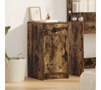 Buffet bas - vidaXL - Chêne noir - Moderne - 1 tiroir - 1 porte - 75x40x41 cm