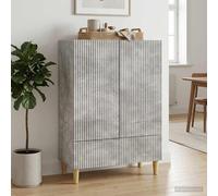 vidaXL Buffet Chêne Sonoma 66 x 34,5 x 95 cm Bois d'ingénierie, Rangement Moderne de Salon, unité de vaisselier Pratique, Meuble Buffet élégant, rectangulaire, Solutions de Rangement spacieux