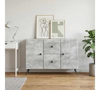 Buffet avec tiroir Bois d'ingénierie Rangement de Meubles réglable LED vidaXL vi