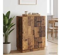 vidaXL Buffet Chêne Artisanal 66 x 34,5 x 87 cm Bois d'ingénierie, Salon, Meuble de Rangement Moderne, mobilier de Salle à Manger, Cabinet Pratique pour Une Belle Organisation