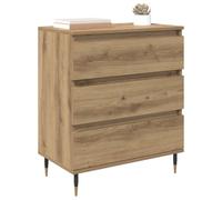 Buffet avec tiroir Chêne Artisanal 60 x 35 x 70 cm Bois d'ingénierie, Meuble de Rangement Moderne pour Salon, bahut élégant, unitaire Compact, Pratique et organisé