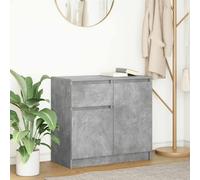 Buffet avec tiroir chêne artisanal 71x35x65 cm bois ingénierie vidaXL