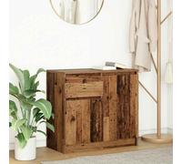Buffet avec tiroir chêne artisanal 71x35x65 cm bois ingénierie vidaXL