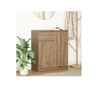 vidaXL Buffet 861597 chêne artisanal avec tiroir 71x35x84 cm bois ingénierie Marron