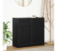 Buffet avec tiroir chêne brun 80x34x76 cm bois d'ingénierie vidaXL