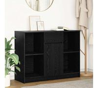 Buffet avec tiroir chêne noir 101x35x76 cm bois d'ingénierie vidaXL