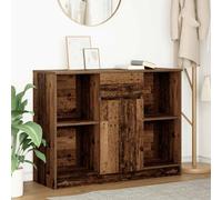 Buffet avec tiroir chêne noir 101x35x76 cm bois d'ingénierie vidaXL
