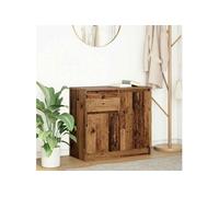 Buffet avec tiroir chêne artisanal 71x35x65 cm bois ingénierie vidaXL
