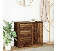 Buffet avec tiroir vieux bois 71x35x65 cm bois d ingénierie Marron