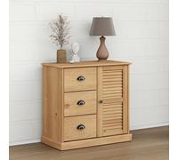 Buffet avec Tiroirs Armoire Latérale Rangement Salon Bois Massif de Pin vidaXL