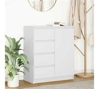 vidaXL Buffet 861580 avec tiroirs blanc 71x35x84 cm en bois d'ingénierie
