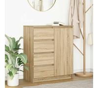 Buffet avec tiroirs chêne fumé 71x35x84 cm bois d'ingénierie vidaXL