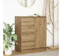 Buffet avec tiroirs chêne fumé 71x35x84 cm bois d'ingénierie vidaXL