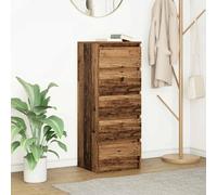 Buffet avec tiroirs chêne noir 37,5x35x99 cm bois d'ingénierie vidaXL