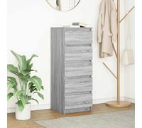 Buffet avec tiroirs chêne noir 37,5x35x99 cm bois d'ingénierie vidaXL