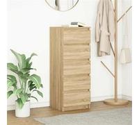 vidaXL Buffet avec tiroirs Chêne Sonoma 37,5x35x99 cm Bois ingénierie