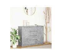 Buffet et tiroirs chêne artisanal 100,5x35x76cm bois ingénierie vidaXL