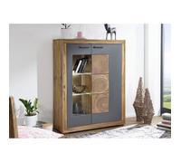 Buffet avec vitrine - Bois de palissandre teinté (Marron) - TURIN #03