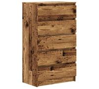 Buffet bahut/Armoire - Commode - VENTE-FLASH - vieux bois 60x36x103 cm bois d'ingénierie @con931018