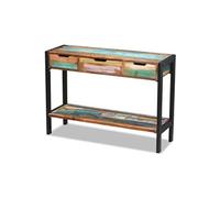 Helloshop26 Buffet bahut Armoire Console Meuble de Rangement 3 tiroirs Bois de récupération Massif 4402007