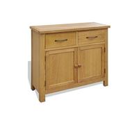 Helloshop26 Buffet bahut Armoire Console Meuble de Rangement 90 cm Bois de chêne Massif 4402256
