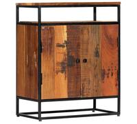 Buffet bahut armoire console meuble de rangement latérale 76 cm bois récupération massif et acier