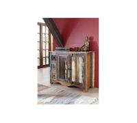 MASSIVMOEBEL24.DE Buffet - Bois Massif recyclé Multicolore laqué - Inspiration Ethnique - Nature of Spirit #17