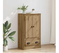 Buffet - Bahut/Commode couloir Marron Magnifique Haut Armoire avec tiroir - pour Rangement - Chêne artisanal 60x35,5x103,5cm CL25466