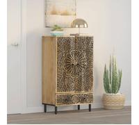 Buffet bahut/Commode MVS - multi-rangement - Meuble sur pied - 60x33x100cm bois de manguier massif &26_9228486