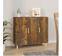 Buffet Bahut de Salon,Armoire de Cuisine, chêne fumé 90x34x80 cm ,bois d'ingénierie BONNIE B93434224