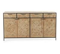 Buffet,bahut en bois de sapin naturel - Longueur 160 x Hauteur 85 x Largeur 40 cm -JUANIO- Bois