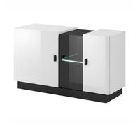 Buffet bahut enfilade CRISTAL 3 portes. Look ultra design. Finition brillante. 43 Blanc