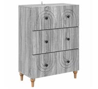 Buffet - bahut - enfilade Vidaxl Armoire à tiroirs Sonoma gris 66 x 34,5 x 90 cm
