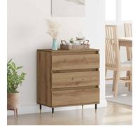 vidaXL Buffet avec tiroir Chêne Artisanal 60×35×70 cm Bois d'ingénierie Moderne pour salon