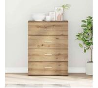 Buffet - bahut - enfilade Vidaxl Buffet Chêne artisanal 60 x 39 x 80 cm Bois d'ingénierie