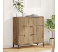 Buffet - bahut - enfilade Vidaxl Buffet Chêne artisanal 79 5 x 33 x 82 cm Bois d'ingénierie