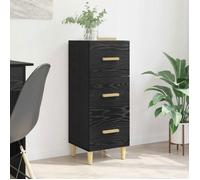 vidaXL Buffet Chêne noir en bois d'ingénierie 34,5 x 34 x 90 cm